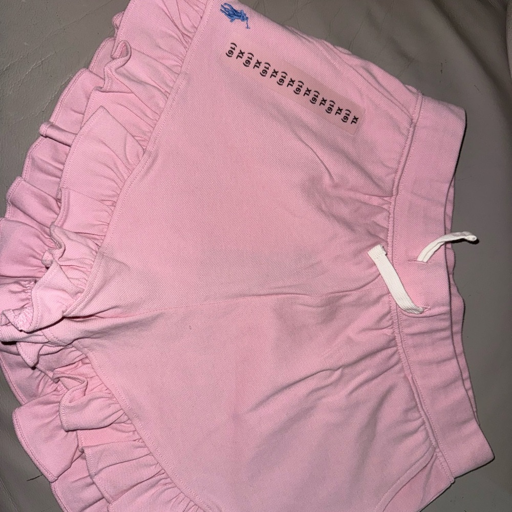 Polo Ralph Lauren Pink Ruffle Shorts - Picture 4 of 4